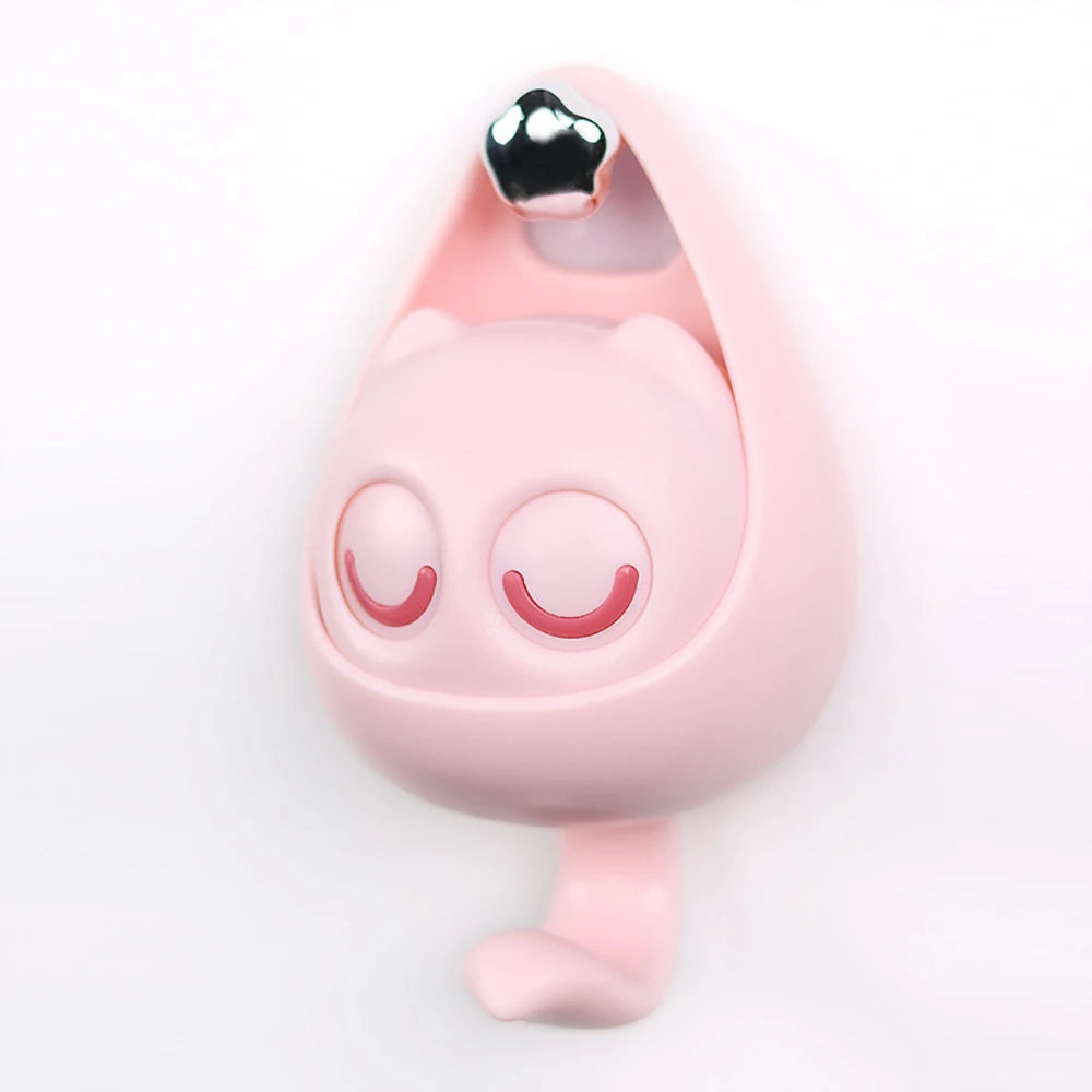 Gancho Adhesivo Decorativo con Diseño de Gato de Ojos Grandes – Práctico, Tierno y Fácil de Instalar