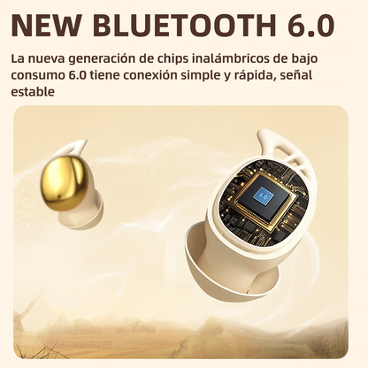 Auriculares Bluetooth con Masaje Vibratorio – Recargables, Invisibles y Cómodos para Dormir, Correr o Ciclismo