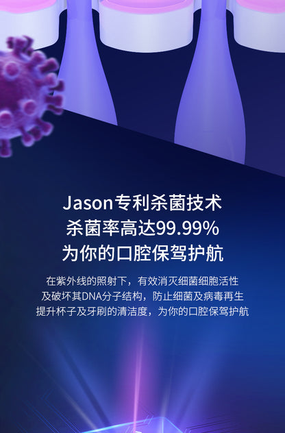 Nuevo Soporte de Cepillos de Dientes Eléctrico ECOCO con Esterilizador UV