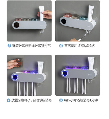 Nuevo Soporte de Cepillos de Dientes Eléctrico ECOCO con Esterilizador UV