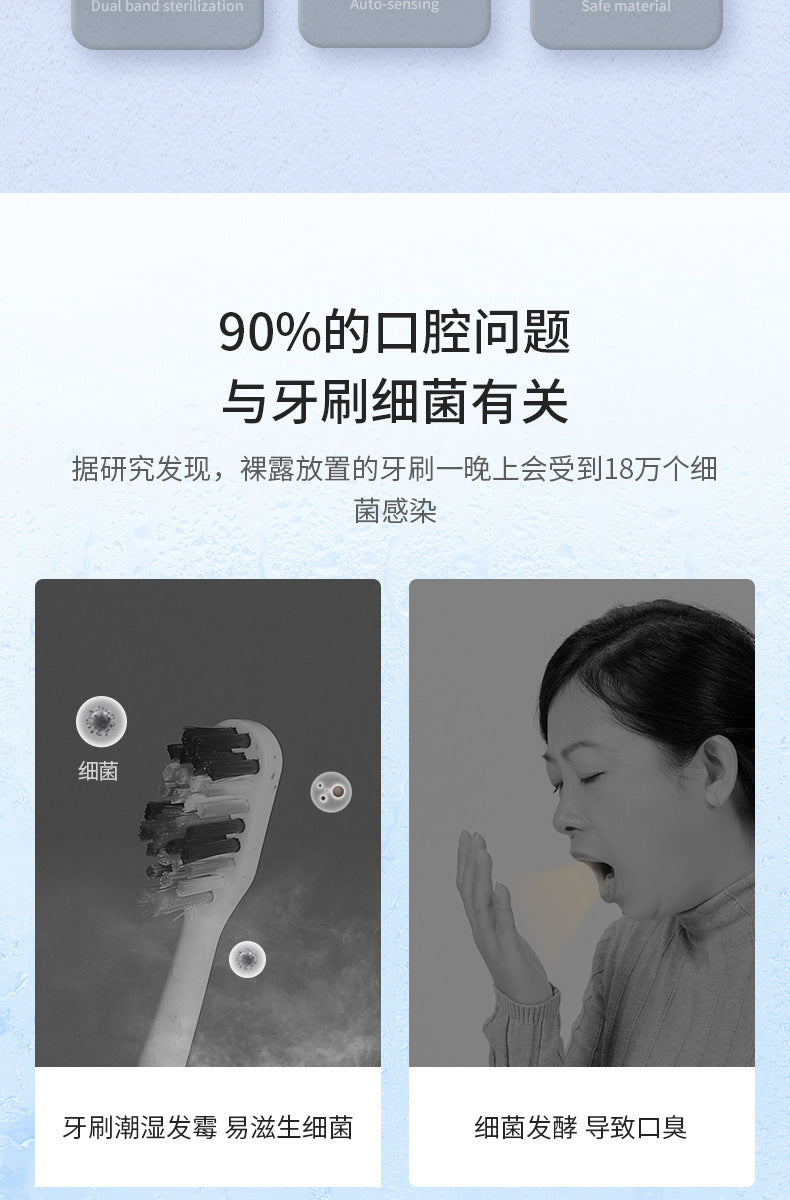 Nuevo Soporte de Cepillos de Dientes Eléctrico ECOCO con Esterilizador UV