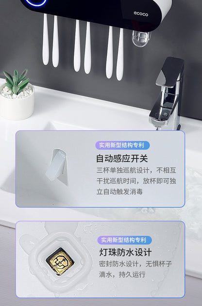 Nuevo Soporte de Cepillos de Dientes Eléctrico ECOCO con Esterilizador UV