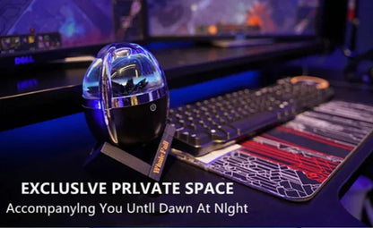 Mini Bocina Bluetooth 2025 – Ballena LED con Fluido Magnético