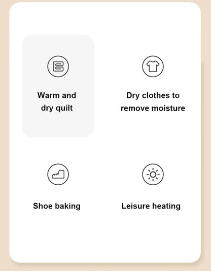 Secadora Eléctrica Multifuncional – Ropa, Zapatos, Cama y Más