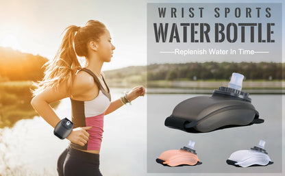 Botella de Agua de Muñeca 200 ml – Portátil, Manos Libres y Reutilizable para Running, Ciclismo y Deportes al Aire Libre