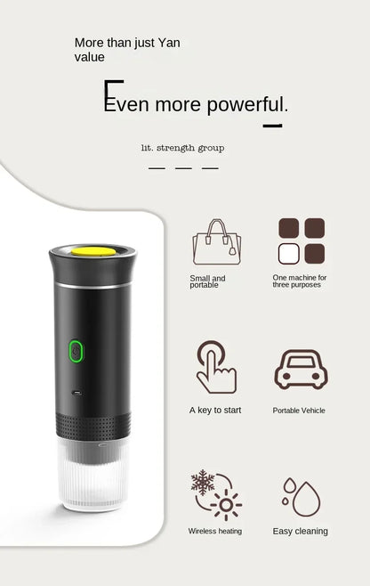 Cafetera Eléctrica Portátil e Inalámbrica – Espresso 3 en 1