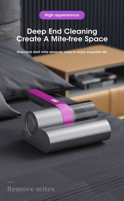 Aspiradora Inalámbrica para Ácaros – Esterilizador UV y Limpieza Profunda