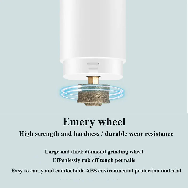 Cortauñas Eléctrico para Mascotas – Recargable con Luz LED, Silencioso y Seguro para Perros y Gatos