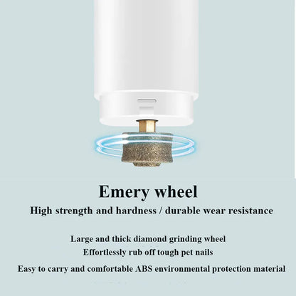 Cortauñas Eléctrico para Mascotas – Recargable con Luz LED, Silencioso y Seguro para Perros y Gatos