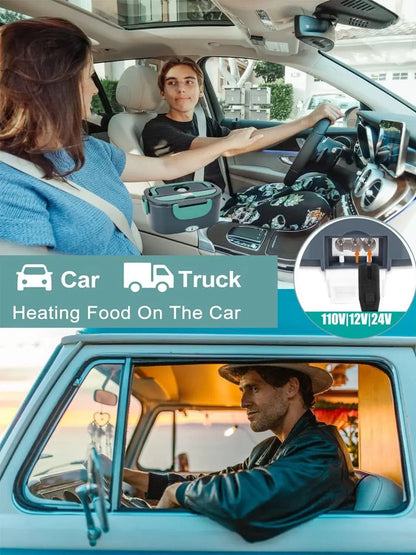 Lonchera Eléctrica 1.5L – Calentador de Comida Portátil (60W)