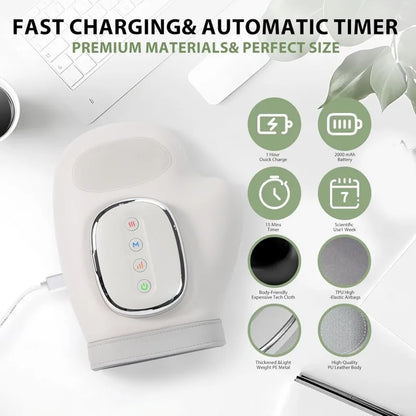 Masajeador de Manos con Calor y Compresión – Alivio para Dedos, Muñeca y Dolores por Artritis o Túnel Carpiano