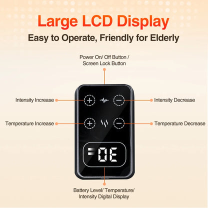 Masajeador Eléctrico de Rodilla con Calor y Vibración – Alivio para Articulaciones y Músculos