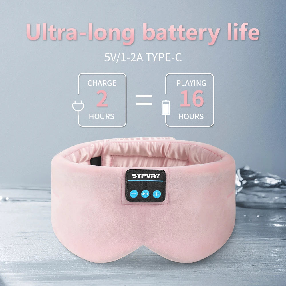 Antifaz para Dormir con Auriculares Bluetooth – Máscara de Sueño Inalámbrica con Música para Hombres y Mujeres