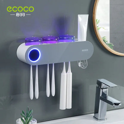 Nuevo Soporte de Cepillos de Dientes Eléctrico ECOCO con Esterilizador UV