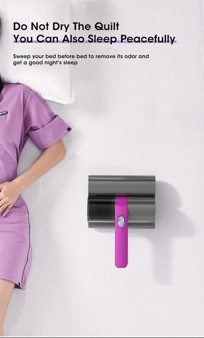 Aspiradora Inalámbrica para Ácaros – Esterilizador UV y Limpieza Profunda