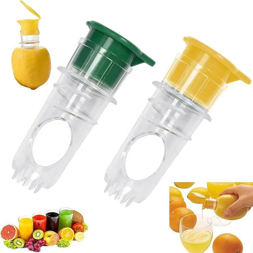 Exprimidor de Limón Portátil Manual – Plástico Reutilizable con Filtro Integrado para Hogar y Viajes