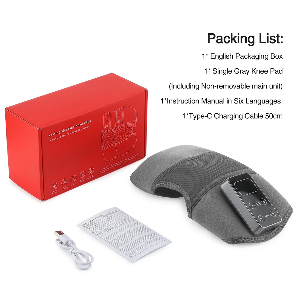 Masajeador Eléctrico de Rodilla con Calor y Vibración – Alivio para Articulaciones y Músculos