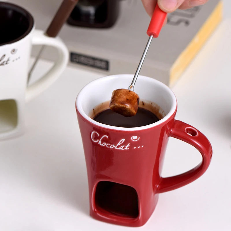 Set de Fondue Individual – Mini Taza Calentadora
