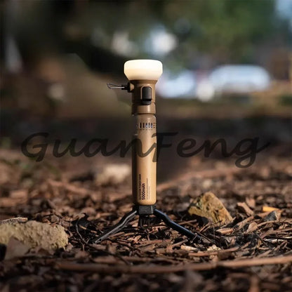 Power Bank Multifuncional con Luz Retro para Camping