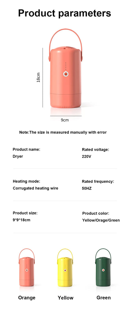 Secadora Eléctrica Multifuncional – Ropa, Zapatos, Cama y Más