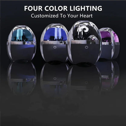 Mini Bocina Bluetooth 2025 – Ballena LED con Fluido Magnético