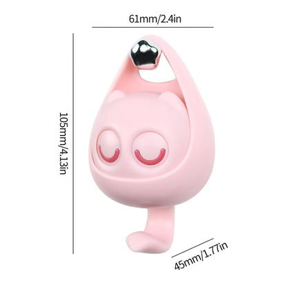 Gancho Adhesivo Decorativo con Diseño de Gato de Ojos Grandes – Práctico, Tierno y Fácil de Instalar