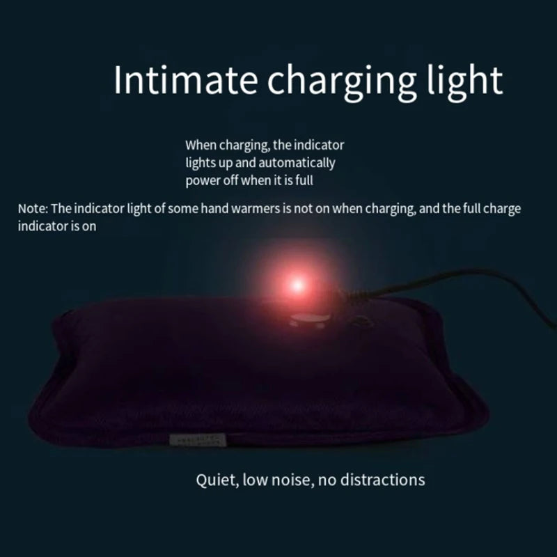 Hot Water Bottle Charging Cable Power Plug Electric Bag Hand Warmer Pocket Rechargeable Plug Outdoor Portable