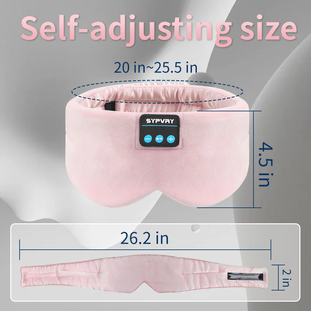 Antifaz para Dormir con Auriculares Bluetooth – Máscara de Sueño Inalámbrica con Música para Hombres y Mujeres