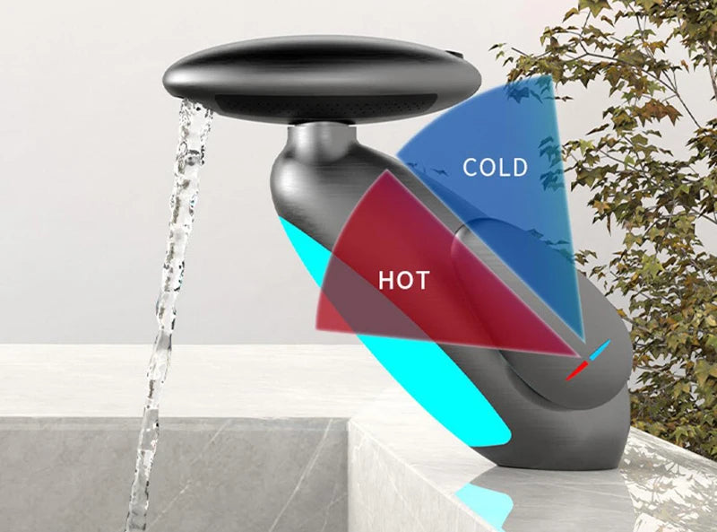 Grifo LED para Lavabo con Sensor de Temperatura – 4 Modos de Salida de Agua