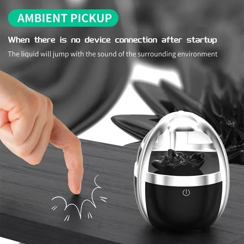 Mini Bocina Bluetooth 2025 – Ballena LED con Fluido Magnético