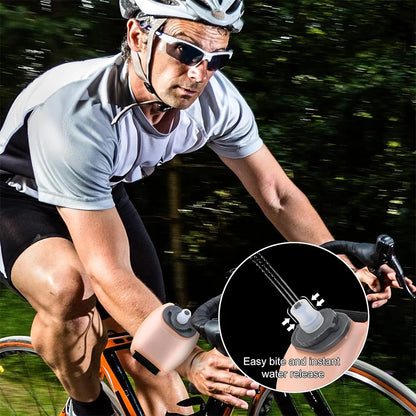 Botella de Agua de Muñeca 200 ml – Portátil, Manos Libres y Reutilizable para Running, Ciclismo y Deportes al Aire Libre