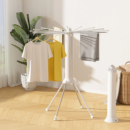 Tendedero Plegable Tipo Pulpo con 3/2/1 Niveles – Portátil, Giratorio y de Pie para Interior o Balcón