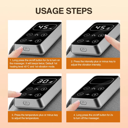 Masajeador Eléctrico de Rodilla con Calor y Vibración – Alivio para Articulaciones y Músculos