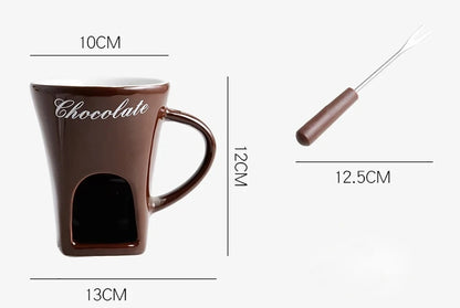 Set de Fondue Individual – Mini Taza Calentadora