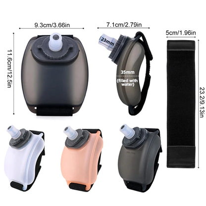 Botella de Agua de Muñeca 200 ml – Portátil, Manos Libres y Reutilizable para Running, Ciclismo y Deportes al Aire Libre