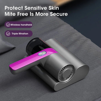 Aspiradora Inalámbrica para Ácaros – Esterilizador UV y Limpieza Profunda