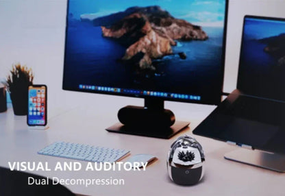 Mini Bocina Bluetooth 2025 – Ballena LED con Fluido Magnético