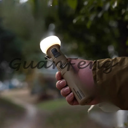 Power Bank Multifuncional con Luz Retro para Camping