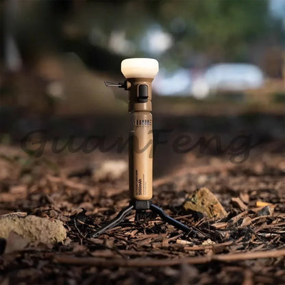 Power Bank Multifuncional con Luz Retro para Camping