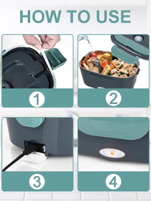 Lonchera Eléctrica 1.5L – Calentador de Comida Portátil (60W)