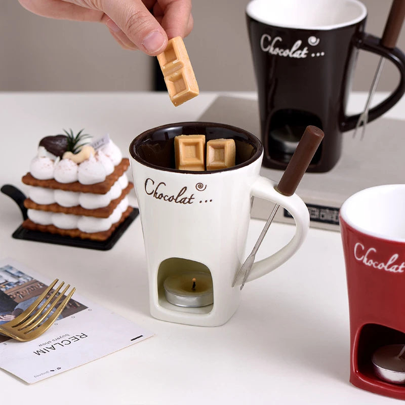 Set de Fondue Individual – Mini Taza Calentadora