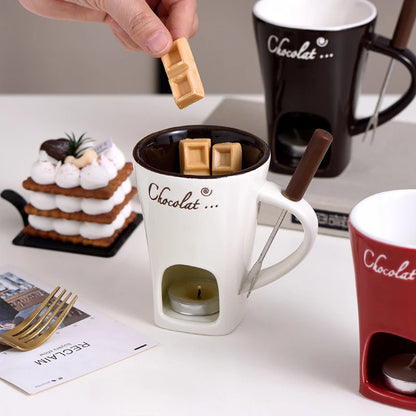Set de Fondue Individual – Mini Taza Calentadora