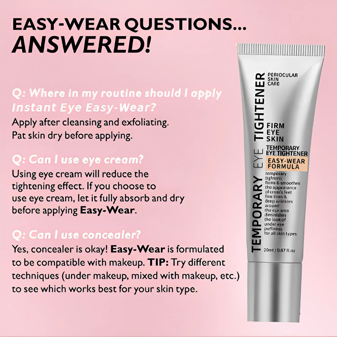 INSTANT ACTION: SMOOTHS LINES, REDUCES PUFFINESS & DARK CIRCLES